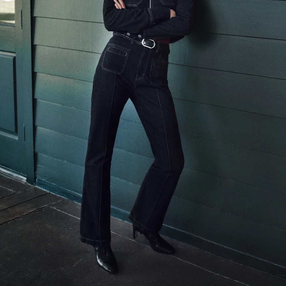 Reformation Black High Rise Women Jeans never worn